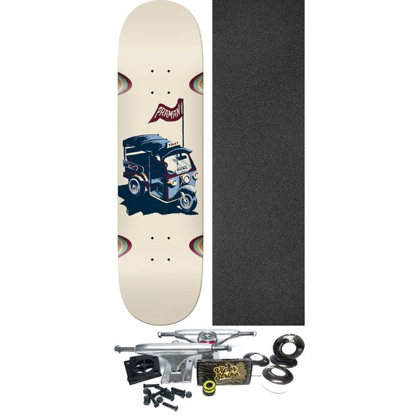 Real Skateboards Patrick Praman Transport Skateboard Deck with Wheel Wells - 8.5" x 32.18" - Complete Skateboard Bundle